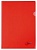 Папка-угол А4 пластик 180мкм красный Hatber, AG4_00103