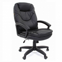 Кресло офисное Chairman 668 LT экокожа черная, спинка черная