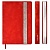 Ежедневник недатированный А5 160л красный кожзам лэвелюр лента из страз Escalada Феникс 57698