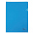 Папка-угол А4 пластик 180мкм тонированная синяя Hatber, AG4_00102
