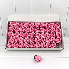 Декоративное мыло Роза 5х4,5см розовое темное (цена за 1 штуку) OMG, 420051/7*