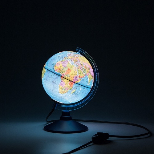 Глобус 15см Политический евро с подсветкой Globen, Ке011500200