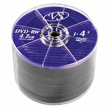 Диск DVD-RW VS 4,7Gb 4x  50шт Bulk (цена за 1 шт) VS VSDVDRWB5001 511539