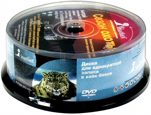 Диск DVD-R 4.7GB 16х  25шт (цена за 1 штуку) Smart Track, ST000251