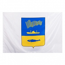 Флаг Мурманска  90х135см (флажная сетка)
