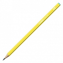 Карандаш чернографитный HB без ластика шестигранный корпус ассорти STABILO Pencil 160/72-1