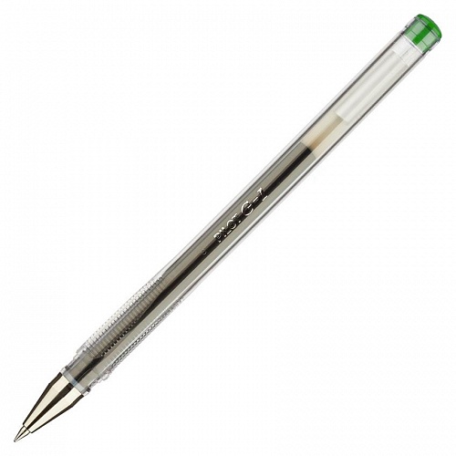 Ручка гелевая 0,5мм зеленый стержень PILOT G1, BL-G1-5T G