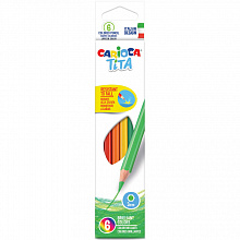 Карандаши пластиковые 6 цв CARIOCA Tita 42792