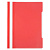 Скоросшиватель пластиковый А4 красный, с карманом Бюрократ PS-K20RED