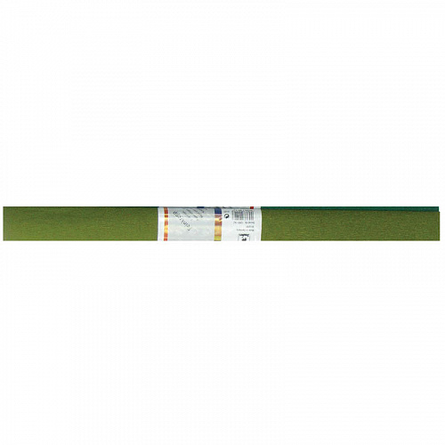 Бумага крепированная 50х250см оливковая, 32гр/м2, WEROLA в рулоне, 12061-142, Германия