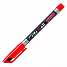 Маркер - ручка 0,7мм красная по любой поверхности STABILO Write-4-All 156/40