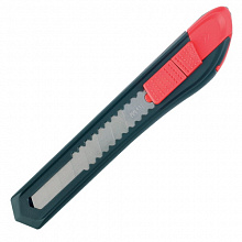 Нож канцелярский 18мм черный с красным блистер MAPED 018211