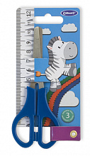 Ножницы детские 13см Cullinan Scisso-Meter закругленные лезвия с линейкой, S15015