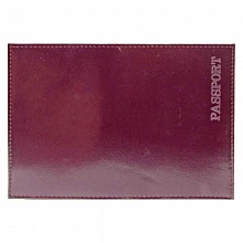 Обложка для паспорта из натуральной кожи Шик темно-фиолетовая Имидж, 1,01гр-PSP ШИК-230