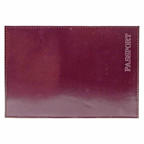 Обложка для паспорта из натуральной кожи Шик темно-фиолетовая Имидж, 1,01гр-PSP ШИК-230