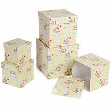 Коробка подарочная куб  15х15х15см С днем варенья 67773