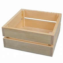 Заготовка деревянная Mr.Carving Ящик квадратный 20х20х9см ВД-331