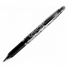 Ручка со стираемыми чернилами гелевая 0,5мм черный стержень PILOT BL-FR-5 (B)
