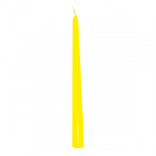 Свеча столовая античная 25см желтая парафин 130612