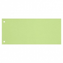 Разделитель картонный 10,5х24см 100л прямоугольный зеленый с перфорацией Бланкиздат, 162428