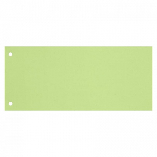 Разделитель картонный 10,5х24см 100л прямоугольный зеленый с перфорацией Бланкиздат, 162428