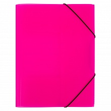 Папка с резинкой пластик А4 розовая Expert Complete Prisma Neon, EC210400013