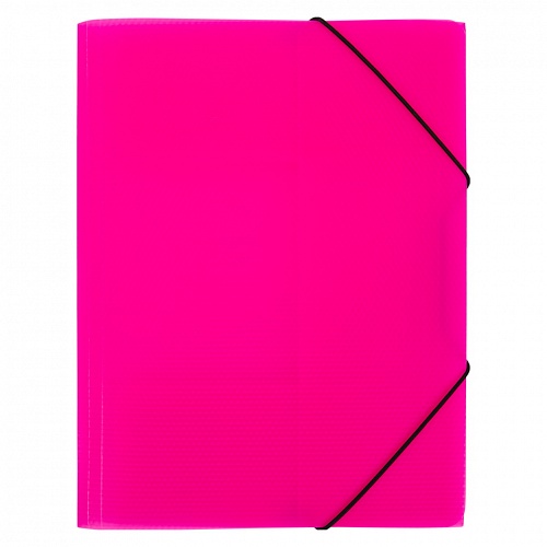 Папка с резинкой пластик А4 розовая Expert Complete Prisma Neon, EC210400013