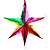 Украшение подвес Новогоднее 17,5х23,5см Звезда ажурная цветная Феникс-Презент 30967