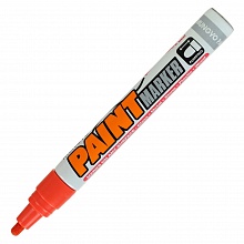 Маркер-краска 4мм оранжевый алюминиевый корпус MUNGYO, MGMPM12O