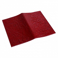 Обложка для паспорта кожа цвет красный Grand 02-006-0953