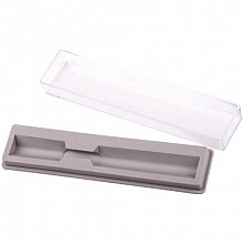 Футляр для ручки LUXOR пластиковый со съемной крышкой, серый 11180