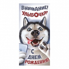 Открытка конверт для денег С Днем рождения ИП 38.656.00