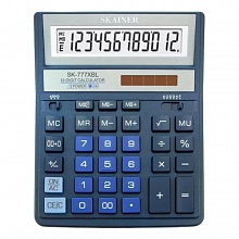 Калькулятор настольный 12 разрядов синий SKAINER SK-777XBL