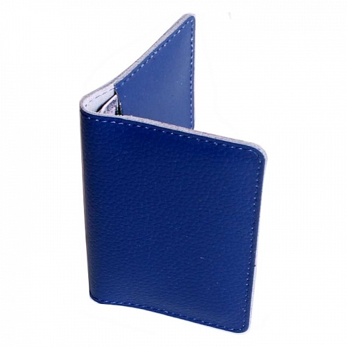 Футляр для магнитных карт кожа флоттер цвет синий Grand 02-103-0662