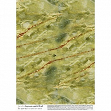 Карта для декупажа А4 Geronimo Фон камень желто-зеленый ТАИР TD25A4-00631