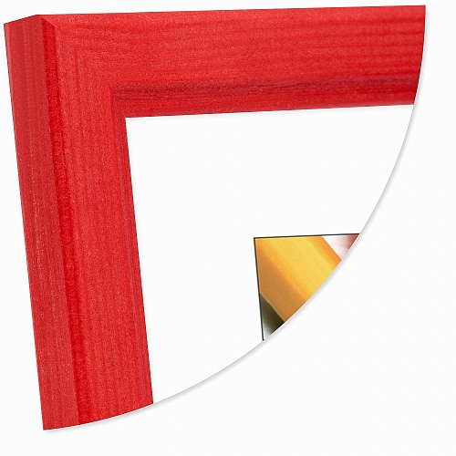 Фоторамка  деревянная 21х30см Красный со стеклом Светосила Радуга, 5-34298
