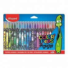 Фломастеры 24 цвета MAPED Color Peps Monster 845401