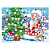 Мозаика из пуговиц Дед мороз А5 Рыжий кот М-7309