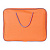 Папка на молнии А4 1 отделение Оранжевая ткань с ручками Канцбург, 1Ш42_6560