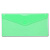 Папка-конверт с кнопкой 250х130мм 0,18мм зеленый Бюрократ Travel PK805АGrn