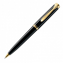 Ручка шариковая с поворотным механизмом PELIKAN Souveran K 600 Black GT M черный 1мм 980193
