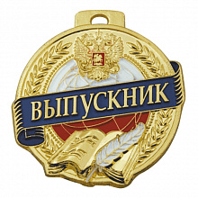 Медаль Выпускник  золото с цветной эмалью DCM93/MK159