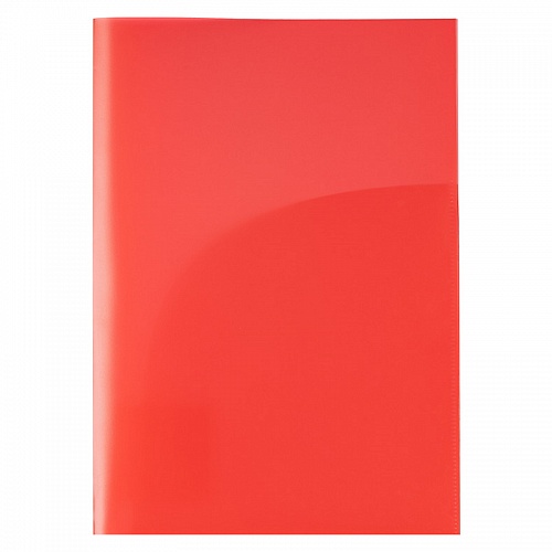 Папка-угол А4 пластик 0,18мм красный 2 кармана Expert Complete Classic 220223