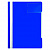 Скоросшиватель пластиковый А4 синий, карман для визитки Бюрократ PS-V20BLU