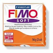 Пластика запекаемая  57г мандарин Staedtler Fimo Soft, 8020-42