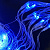 Гирлянда электрическая Сетка 144 лампы 1,6х1,6м Синяя нить прозрачная 1585746