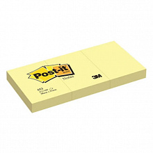 Блок самоклеящийся  38х51мм 100л желтый 3M Post-it Original 653 7100172772