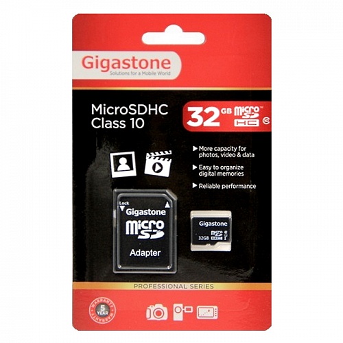 Карта памяти 32GB microSDHC Gigastone Logo Class 10 UHS-1