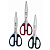 Ножницы 19,8см сталь пластиковые ручки ассорти KW-Trio JD01-19.8