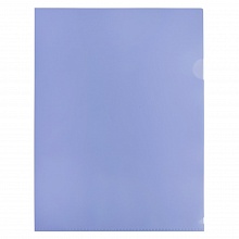 Папка-угол А4 пластик 0,18мм фиолетовый Pastel Бюрократ EPAST/VIO